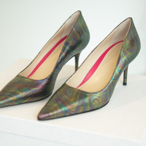 Alternative Energy Heels – Stylish Oil Wash Leather Pumps, New in Box - Picture 6 of 14